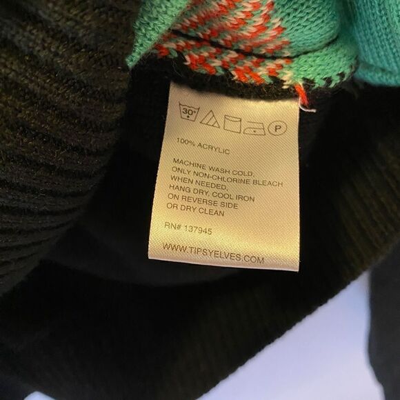 TIPSY ELVES Single and Ready to Mingle Christmas Sweater Black Size Medium - Picture 6 of 6